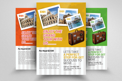 Tour and Travel Flyer Template