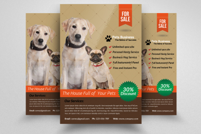 Pet Shop Flyer Template