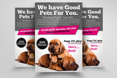 Pet Shop Flyer Template