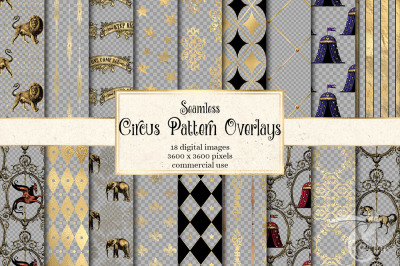 Circus Pattern Overlays