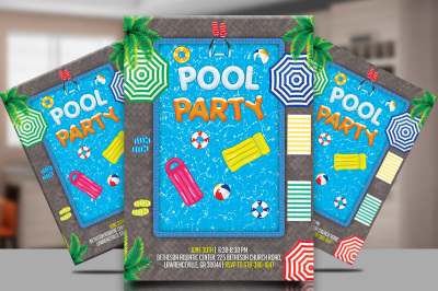 Pool party Flyer Template