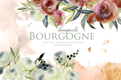 Bourgogne. Bouquets set.