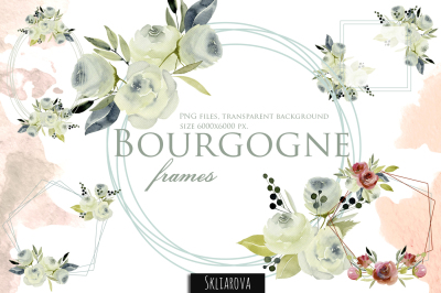 Bourgogne. Frames set.