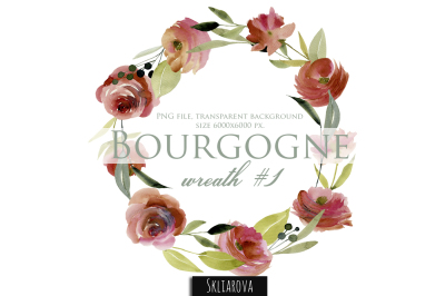 Bourgogne. Wreath #1