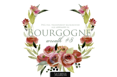 Bourgogne. Wreath #3