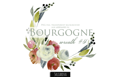 Bourgogne. Wreath #4