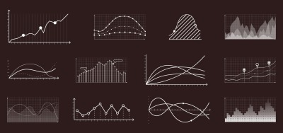 Currency grow chart. Finance and economic market analysis graphs