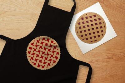 Lattice Crust Pie | SVG | PNG | DXF