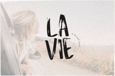 La Vie - Handwritten Brush Font