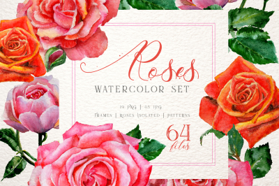 Roses  Reds Watercolor png