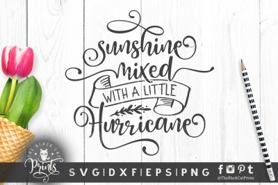 Sunshine mixed with hurricane SVG DXF EPS PNG