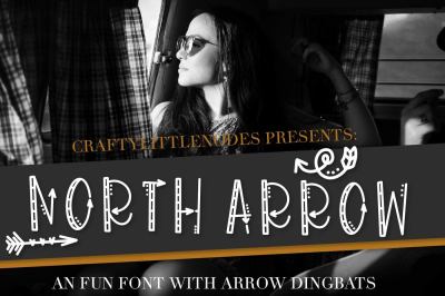 North Arrow - Arrow Font & Dingbat 
