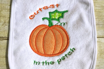 Cutest Pumpkin in the Patch | Applique Embroidery