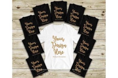 Bachelorette Party Shirts Mockup&2C; Bridal Shower T-Shirts Mock Up