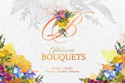 Magic bouquet Watercolor png