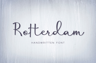 Rotterdam - handwritten font