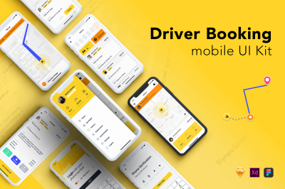 Taxi Driver Booking UI Kit