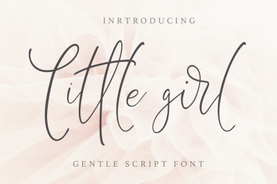 Little Girl. Gentle Script Font.