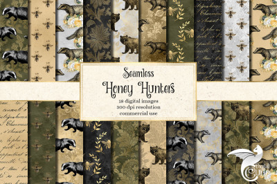 Honey Hunters Digital Paper