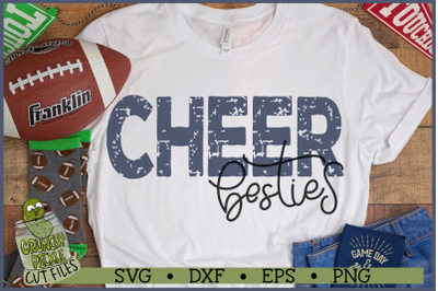 Cheer Besties Distressed SVG