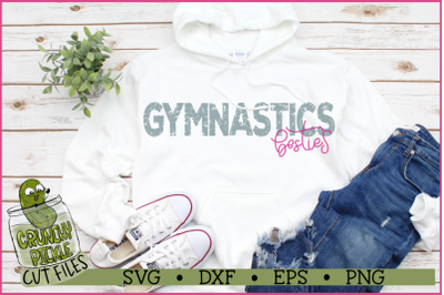 Gymnastics Besties Distressed SVG