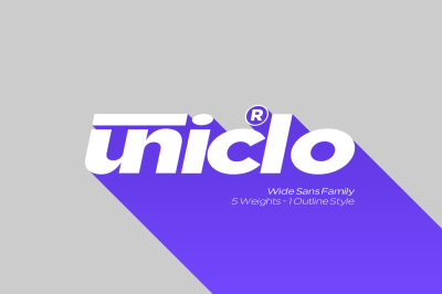 Uniclo Wide Sans Family Font