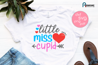 Little Miss Cupid svg, Miss Cupid svg, Valentines svg, svg files, svg