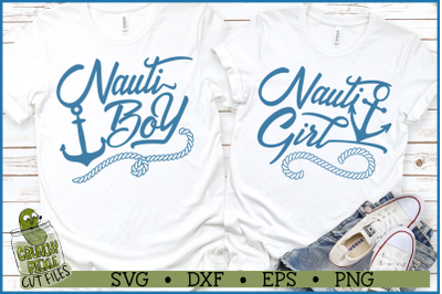 Nauti Boy &amp; Nauti Girl 2-piece SVG