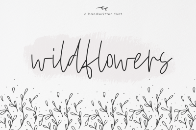 Wildflowers - A Handwritten Script Font