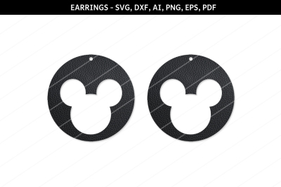Mickey mouse Earrings, Mickey mouse svg files,Mickey mouse cut files