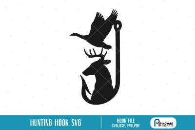Deer and Hook svg, Deer svg, Deer Hunting svg, Duck Hunting svg, svg