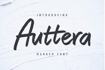 Auttera Marker/Brush Font