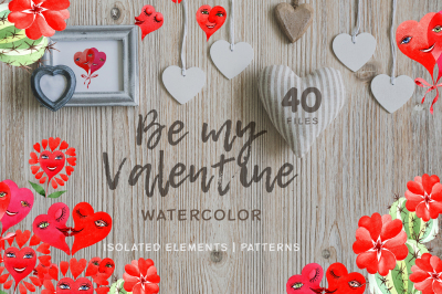 valentine&#039;s,hearts Watercolor png