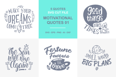 5 Motivational Quotes SVG - 01