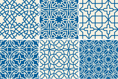 Turkish texture vector semless patterns