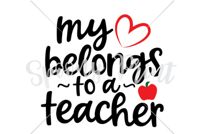 my heart belongs to a teacher