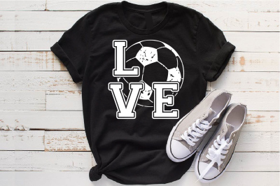 Love Soccer Tackle Svg Soccerball Play valentine's day ball svg 1159S