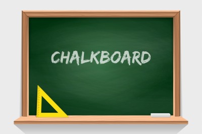 Wooden school chalkboard with green background texture. Classroom tool