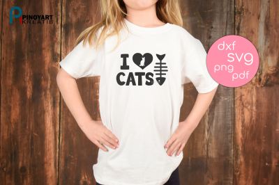 I love Cats svg, Cat svg, Kiten svg, Cat Lover svg, svg files, svg