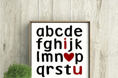 I Love You Alphabet