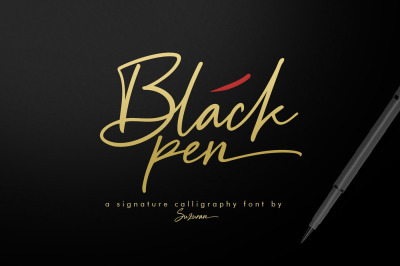Black Pen Script