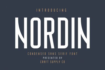 Nordin - Condensed Sans Serif Font