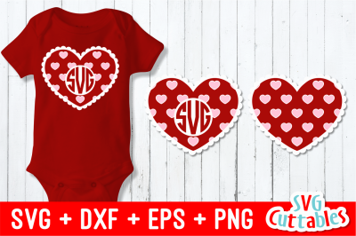 Valentines Day Heart Monogram Frame