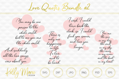 Download Love Quotes SVG Bundle #2 Free - SVG BUNDLE FREE