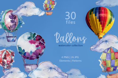 Balloons Watercolor png