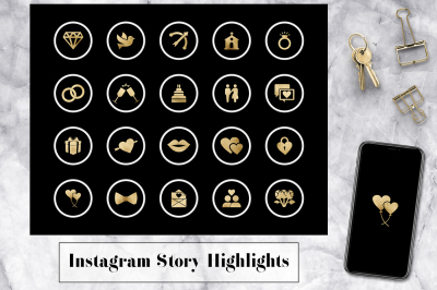 Wedding Instagram Stories Icons