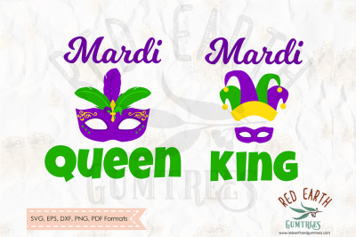 Mardi Gras, Mardi queen, Mardi king in SVG,DXF,PNG,EPS,PDF formats