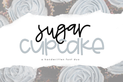 Sugar Cupcake - Handwritten Font Duo
