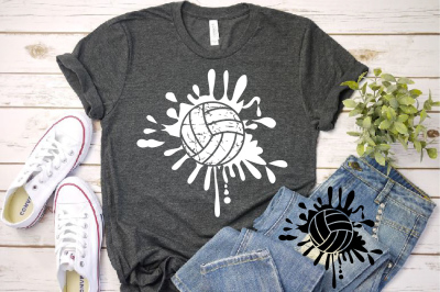 Splatter Volleyball ink svg Blood Splash ball 1176s