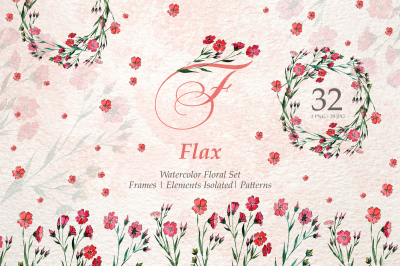 Flax Equipment Watercolor png